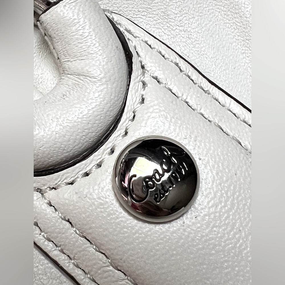 Coach🤍White Leather Pink Satin Interior
Satchel Handbag 🌸BEAUTIFUL - Picture 10 of 14